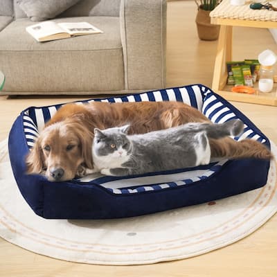 Mieres Dog Bed Mat, Dog Beds Crate Pad for Medium/Large Dogs, Washable Anti-Slip Kennel Pad, Cozy Sleeping Mat for Dogs