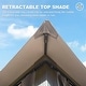 preview thumbnail 4 of 16, Gazebo 10x14FT, Outdoor Gazebo with Double Roofs, Privacy Curtains, Mosquito Nettings, Heavy Duty Metal Frame Party Tent