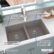 preview thumbnail 30 of 56, Karran Undermount Double Equal Bowl Quartz Kitchen Sink - 32" x 19.5" x 9" - 32" x 19.5" x 9"