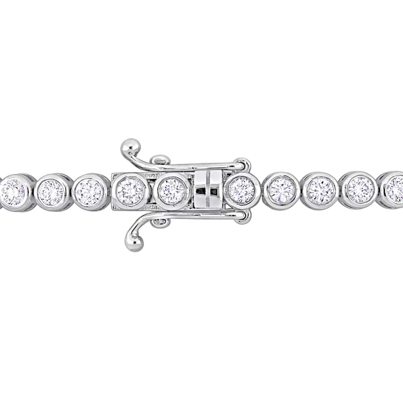 Miadora 14k White Gold Diamond Tennis Bracelet 1 1/3 to 6 1/10ct TDW