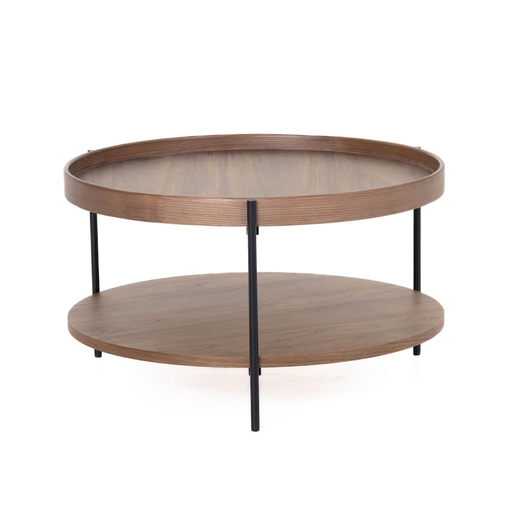 Modrest Savoy Modern Walnut Medium Coffee Table