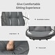 preview thumbnail 7 of 16, Gymax Hanging Hammock Egg Chair Patio Rattan Swing Chair w/ Stand &