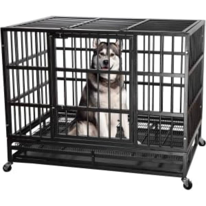 48 " Heavy Duty Dog Crate, Dog Crates for Large Dogs