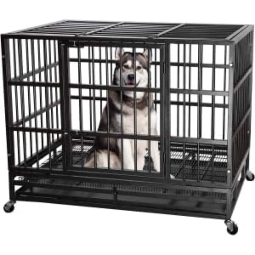 48 " Heavy Duty Dog Crate, Dog Crates for Large Dogs