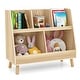 preview thumbnail 3 of 28, Costway 5-Cube Kids Bookshelf and Toy Organizer Wooden Storage - See Details Beige