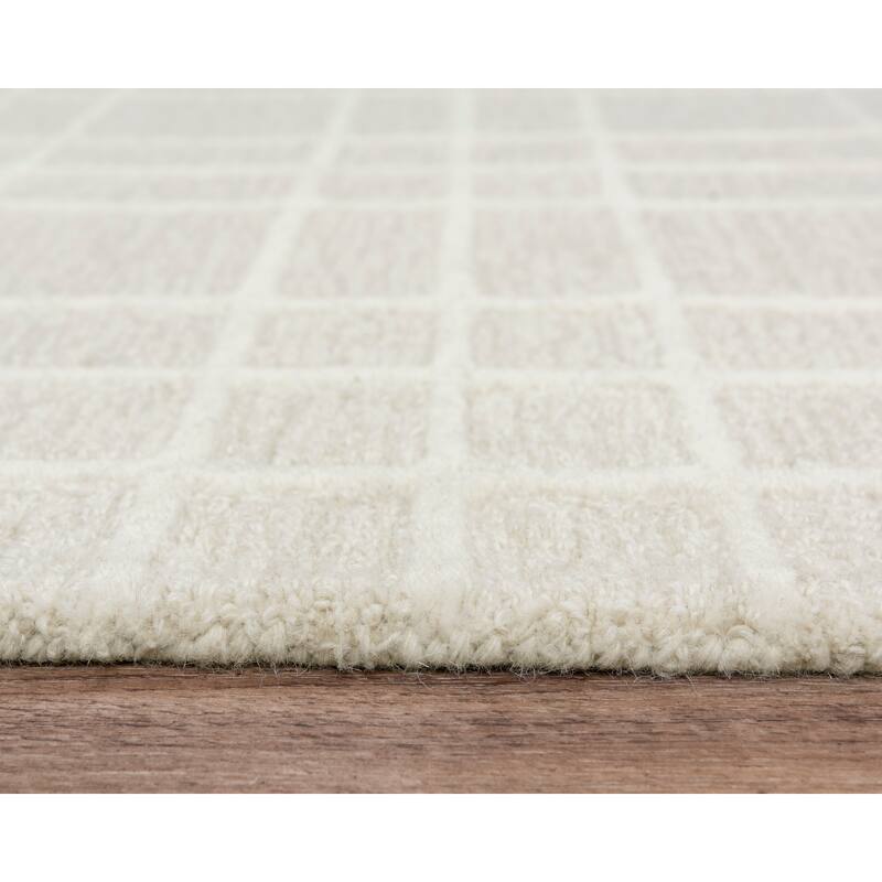 Alora Decor Lofton Plaid Hand-tufted Wool Rug