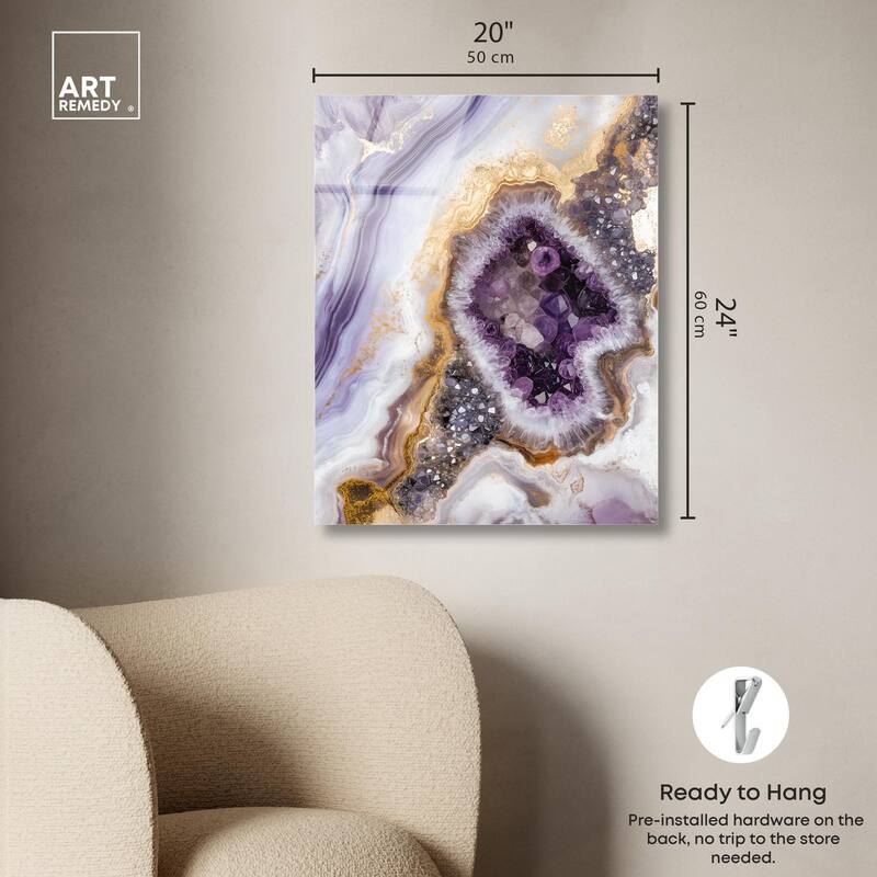 Amethystine Dream II Acrylic by Art Remedy, Ready to Hang