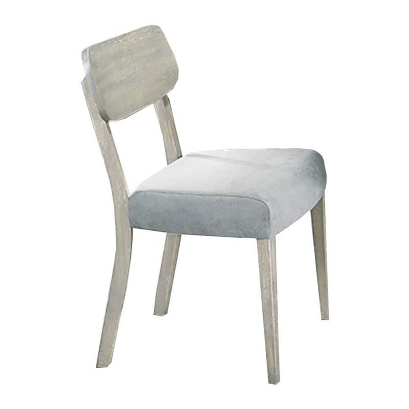 Natural/Gray Fabric Upholstered Wood Frame Dining Chair, Sturdy Dining Chair for Dining Rooms - 21.75