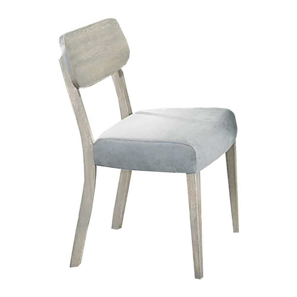 Natural/Gray Fabric Upholstered Wood Frame Dining Chair, Sturdy Dining Chair for Dining Rooms - 21.75
