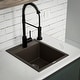 preview thumbnail 14 of 15, Karran QT-825 Drop-in 15-3/4" Single Bowl Quartz Composite Kitchen Sink