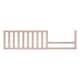 preview thumbnail 19 of 26, Evolur Convertible Crib Toddler Guard Rail Sand Castle Oak