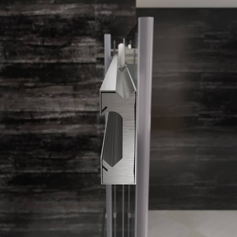 Elegant Frameless Sliding Shower Doors Stainless Steel