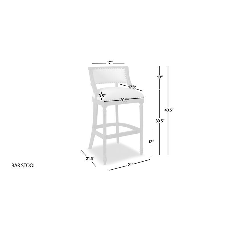 Paris Farmhouse Counter and Bar Stool with Backrest