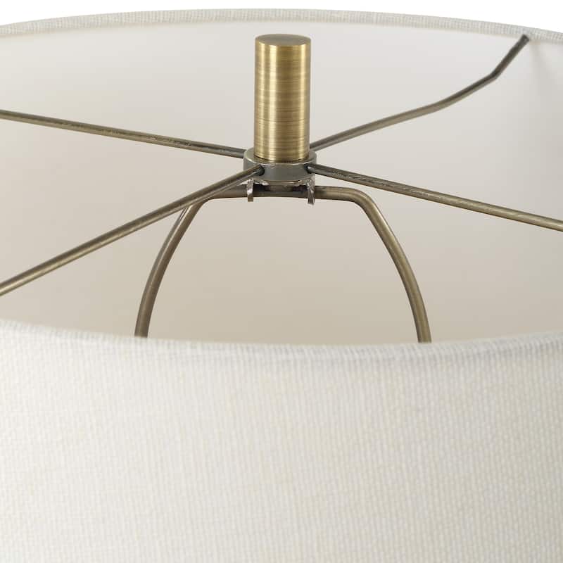 Uttermost Juliet Travertine Table Lamp - 35.75" H X 17" W X 17" D