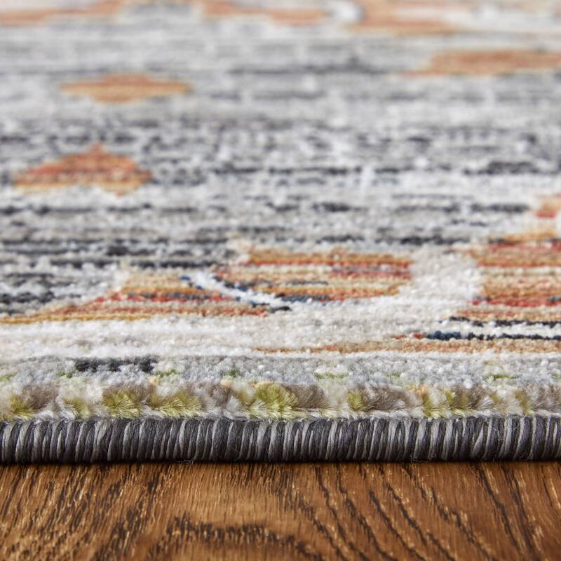 Melrose R39P2 Ikat Transitional Area Rug