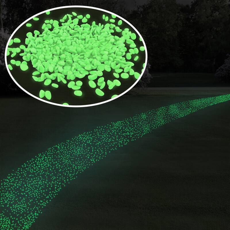 Solar Garden Stones - Glow in the Dark Pathway Pebble Lights by Pure Garden