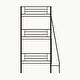 preview thumbnail 14 of 18, Multifunctional Triple Bunk Bed,Bedroom Dormitory Twin Size Black Metal Triple Bunk Bed Can Be Disassembled Into Three Beds