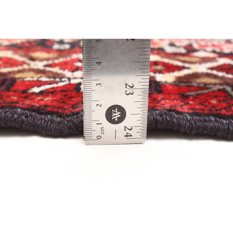 ECARPETGALLERY Hand-knotted Teimani Red Wool Rug - 3'3 x 4'0