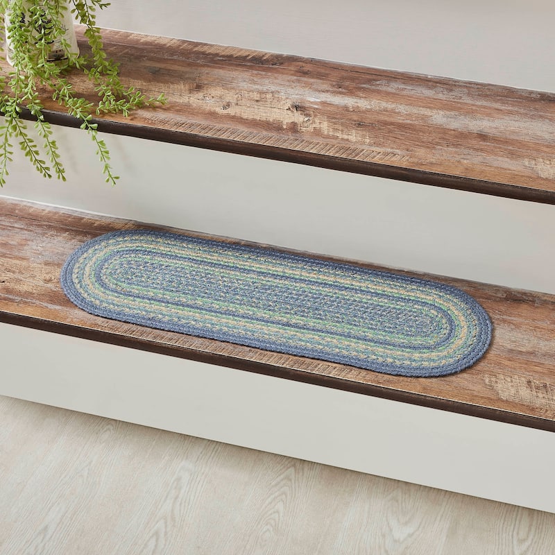 Jolie Jute Stair Tread Oval Latex 8.5x27