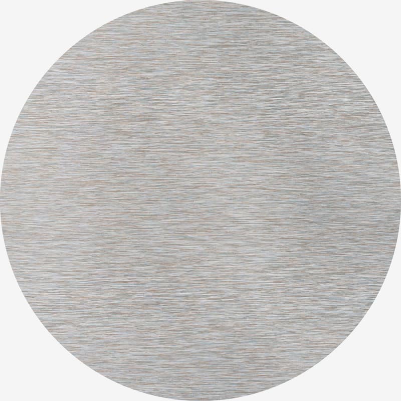 JONATHAN Y Bo Modern Flatweave Solid Area Rug - 6' Round - Grey