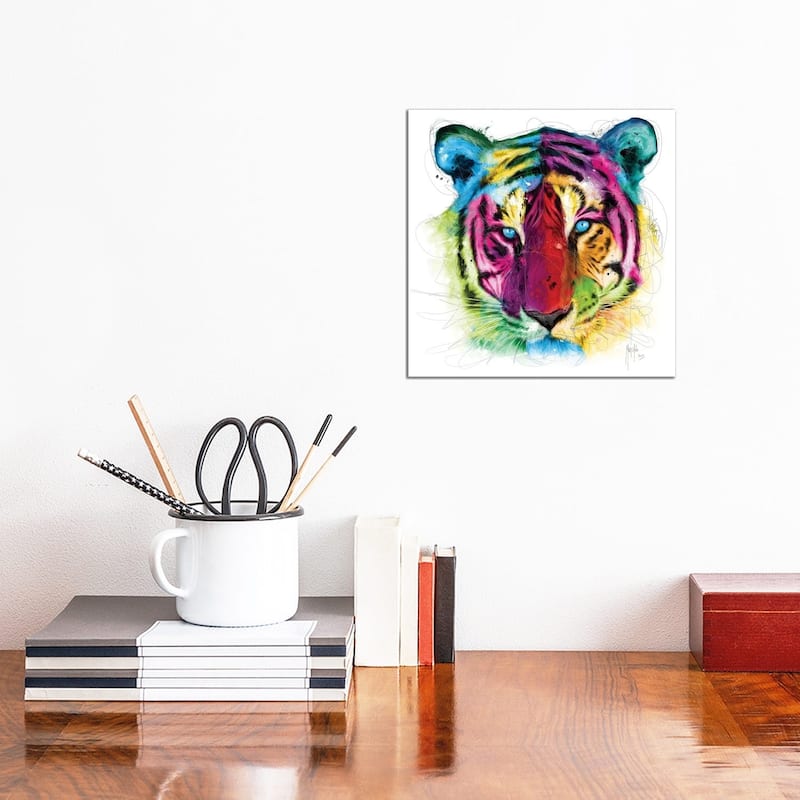 iCanvas "Tiger" by Patrice Murciano Canvas Print - 12x12x0.75