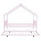 preview thumbnail 6 of 28, Full Size Metal House Bed with Twin Size Trundle