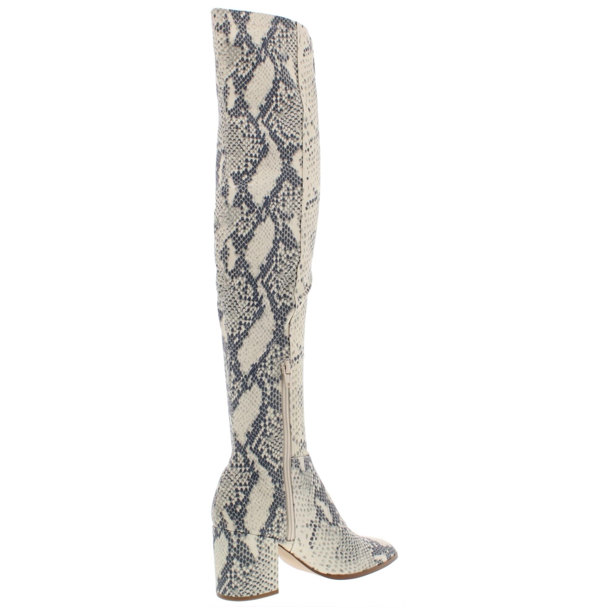 over the knee boots snake
