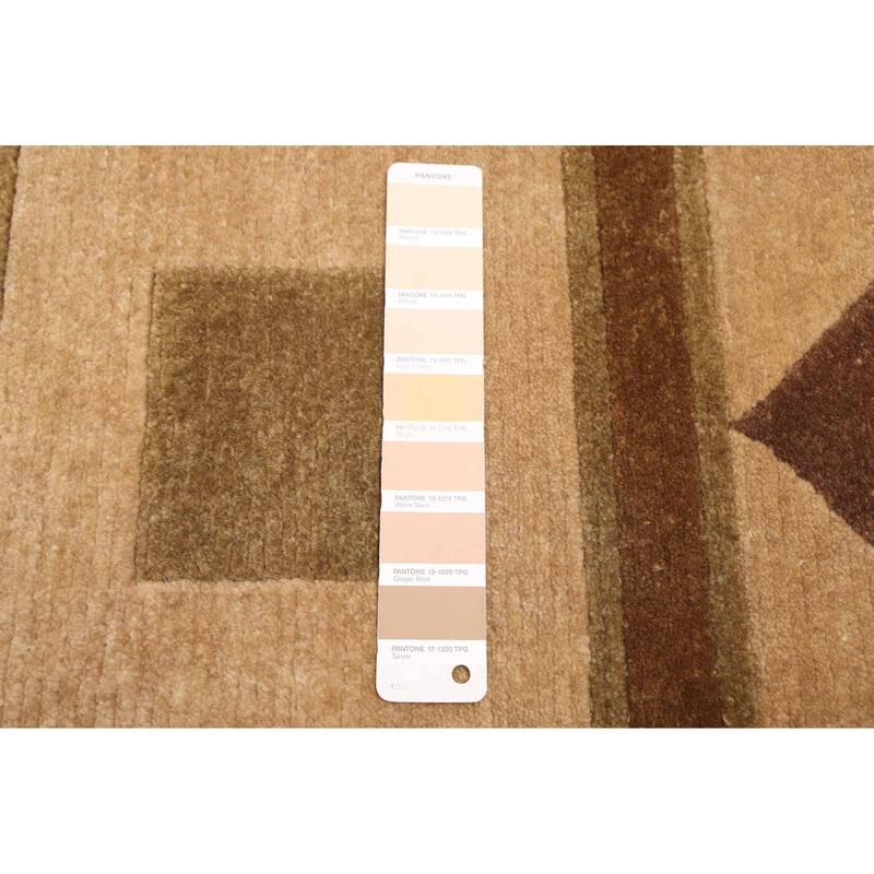 ECARPETGALLERY Hand-knotted Opulence Beige Wool Rug - 5'11 x 8'6