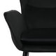 preview thumbnail 79 of 92, Upholstered Wingback Armchair Leisure Accent Chair, Single - 40.55" H x 28.34" W x 33.1" D