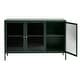 preview thumbnail 22 of 27, Rye Studio Brianne Modern Metal & Glass 3-Door Sideboard