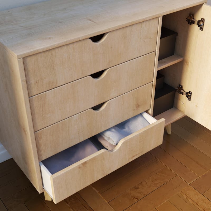 Minimalist 4-Drawer 1-Door Dresser