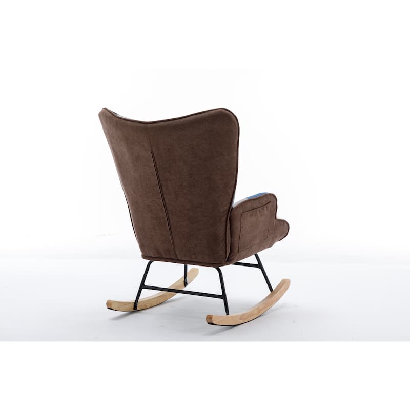 Modern Patchwork Accent Chair for Living Room Bedroom Studio