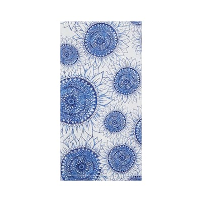 Blue Harvest Sunflower Towel