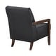 preview thumbnail 22 of 71, Leland Leather Match Accent Chair