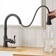 preview thumbnail 4 of 30, Pull Down Kitchen Faucet Single Handle Modern One Hole Kitchen Sink Faucets With Pull Down Sprayer Basin Tap With Deck Plate