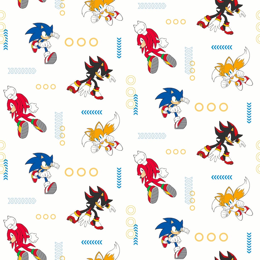 RoomMates Sonic The Hedgehog Let's Roll Peel and Stick Wallpaper