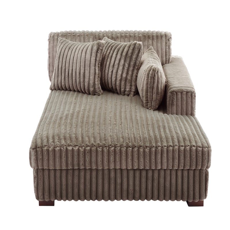 DREAMSIDEA Oversized Right Facing Chaise Lounge Lofa