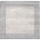 preview thumbnail 18 of 21, Hand Loomed Odessa Solid Bordered Tone-On-Tone Wool Area Rug