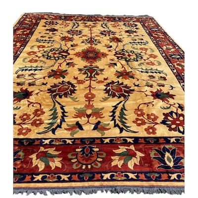 Handmade Khal Mohammadi Wool Rug (Afghanistan) - 13'1 x 18'4