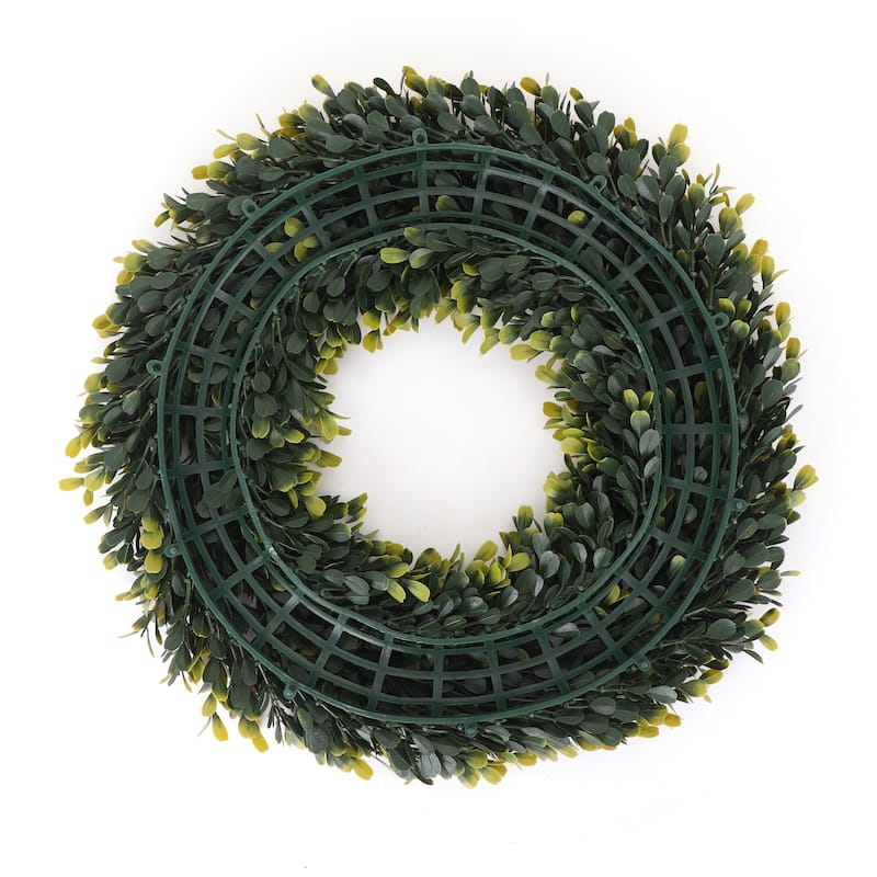 Golden Boxwood Wreath