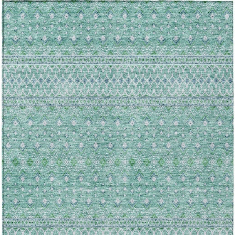 HomeRoots Tribal Transitional Rectangle Outdoor Rug