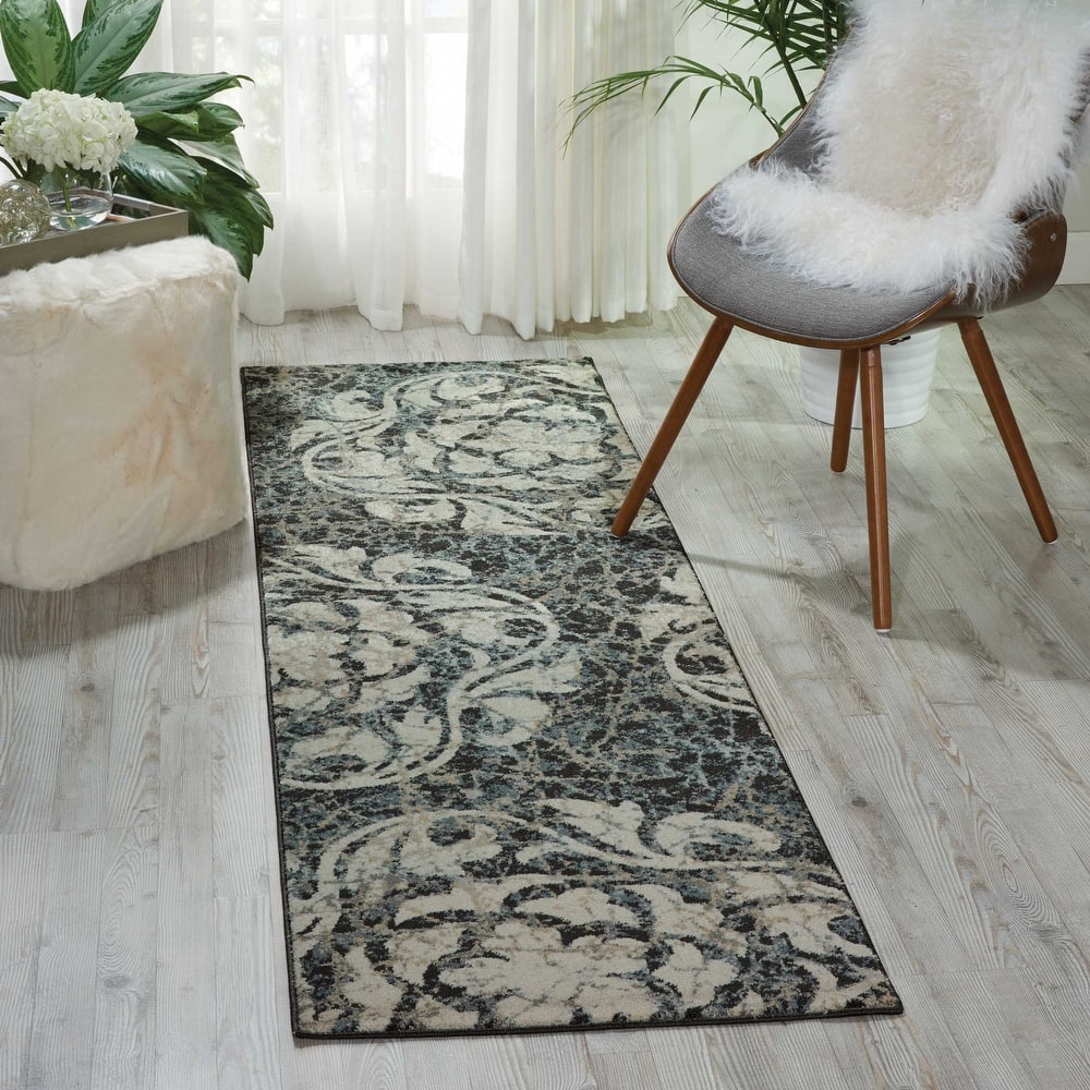 Nourison Maxell Modern Distressed Floral Mosaic Area Rug