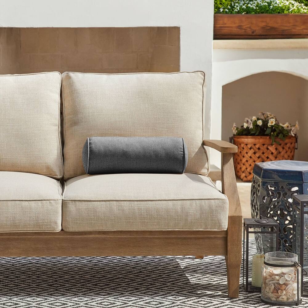 Sorra Home Sunbrella Outdoor Corded Bolster Pillow Single