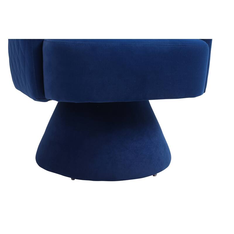 Swivel Accent Chair Armchair, Round Barrel Chair in Fabric for Living Room Bedroom