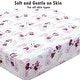 preview thumbnail 21 of 52, Princess Flower Butterfly Ladybug Animals Dot Girls Pink Purple Cotton Toddler/Baby Crib Child Fitted Sheet Set (Pack of 3)