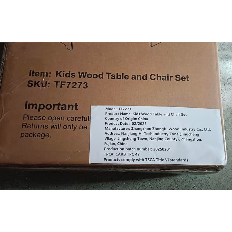 White Kids Table and Chair Set 2 in 1 Convertible Design with Writable Board Adjustable Height Durable MDF for Study and Play