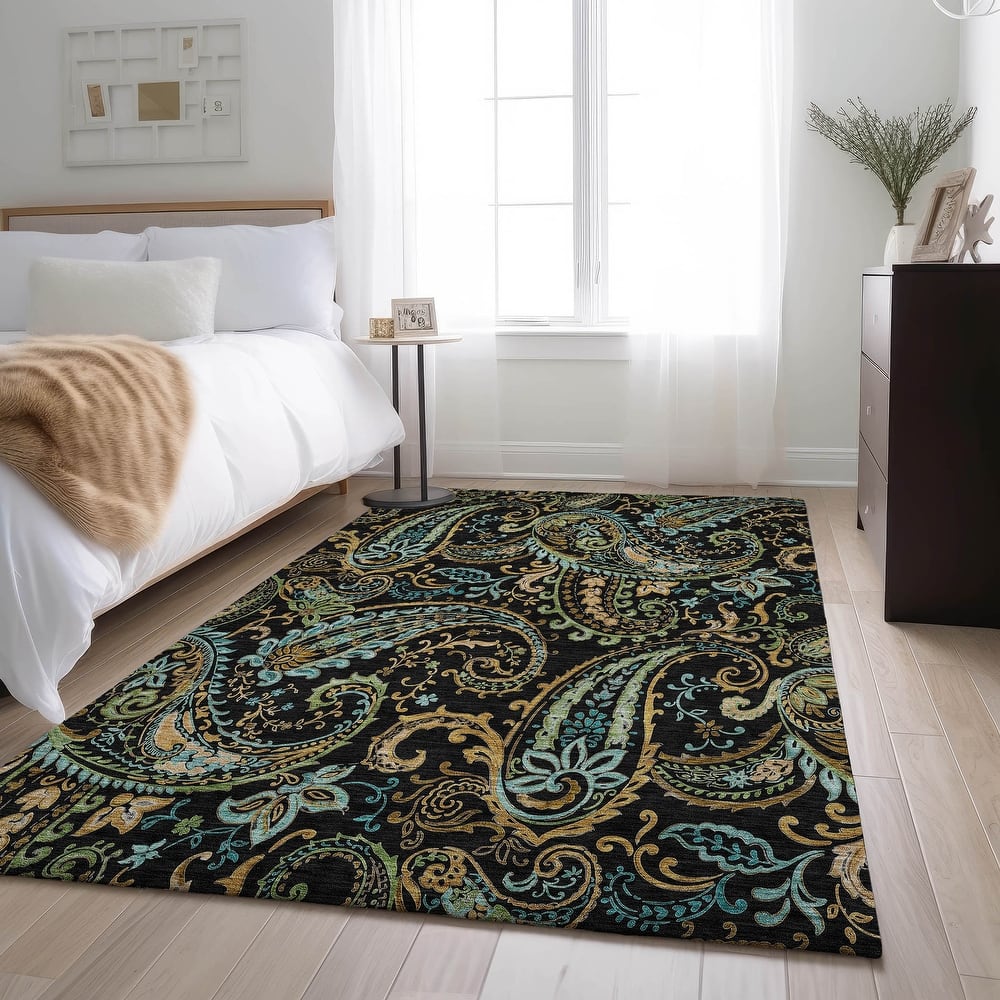 Premium Washable Super Soft Traditional Paisley Mayfield Rug