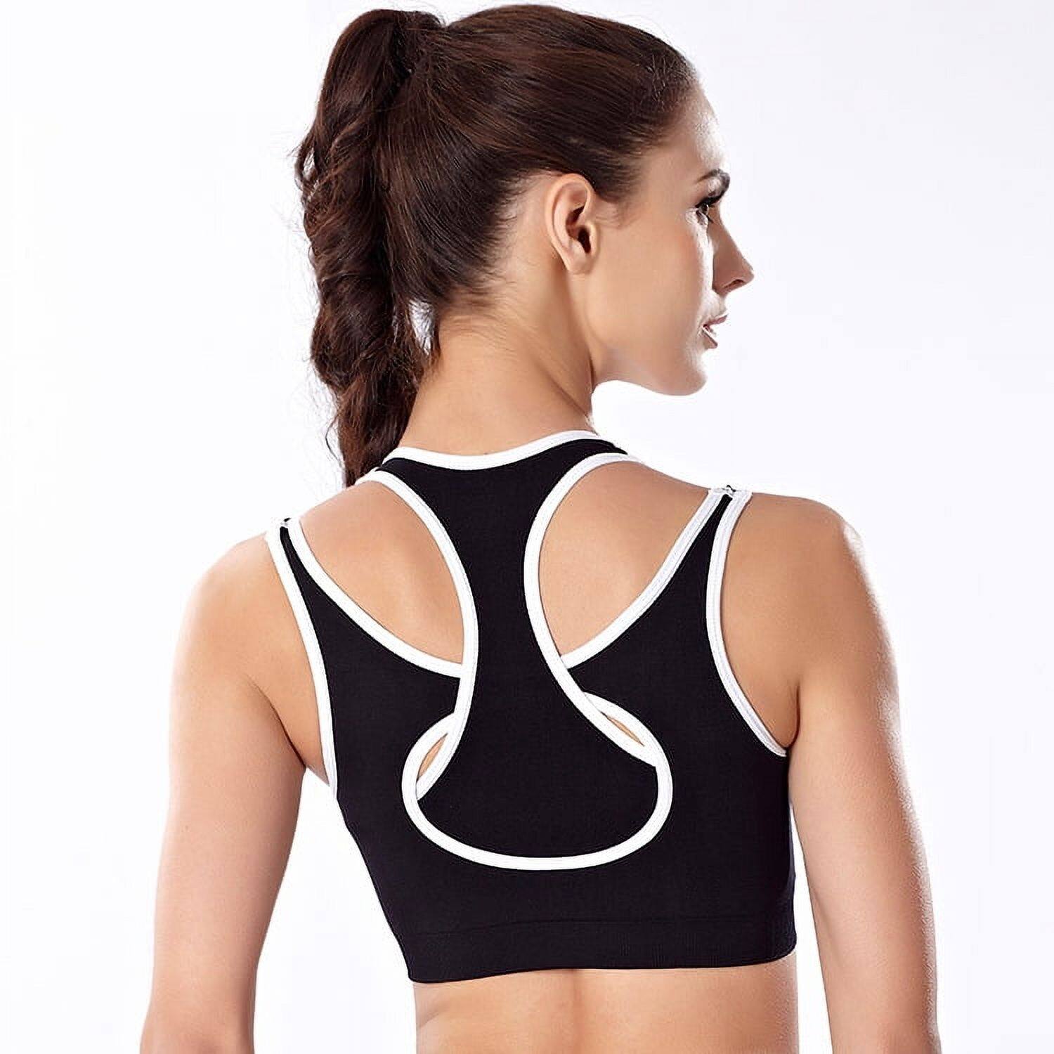 Wellco Women's Sports Bras Racerback Padded High Impact Workout Yoga