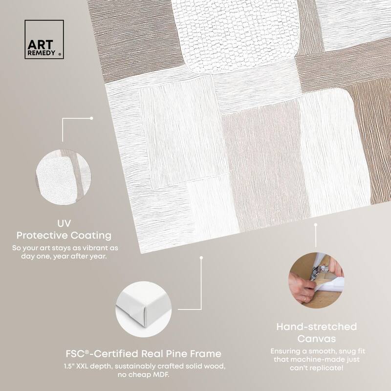 Stucco Squares II Canvas by Art Remedy, Gallery Wrapped