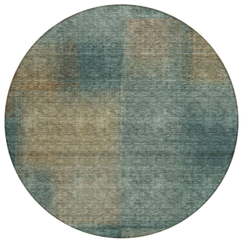 HomeRoots Abstract Transitional Rectangle Outdoor Rug